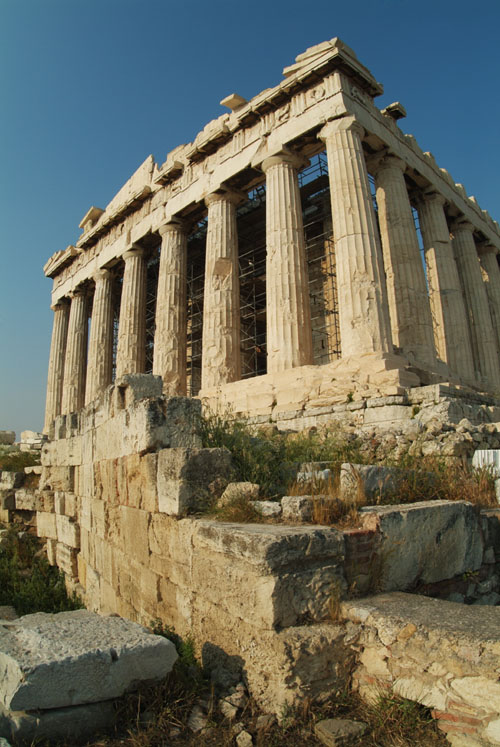 of the Parthenon in Athens